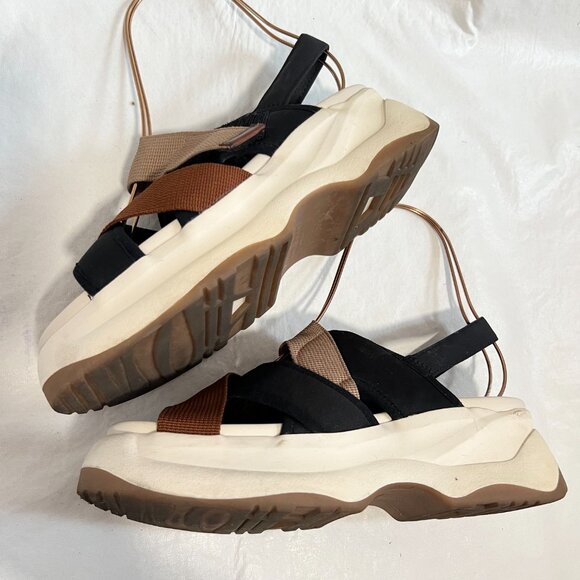 Vagabond sandals Essy EU 39 US womens 9 ankle strap chunky platform brown black - Picture 6 of 14